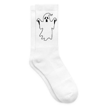 Halloween Gespenst Halloween T-shirt Geschenk  - Tennissocken - Weiß - Rechts