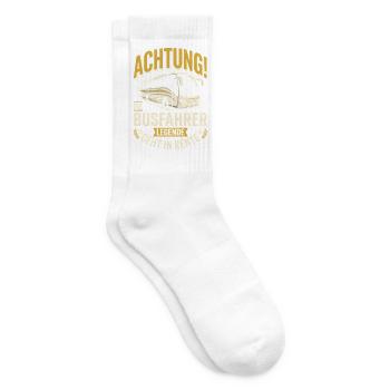 Busfahrer Ruhestand Legende Geht In Rente - Tennissocken - Weiß - Rechts