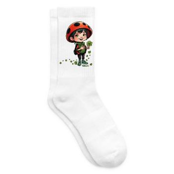 Glücki vom Glückspilzeland ein Klee-Abenteuer - Tennissocken - Weiß - Rechts