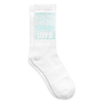 Zahl 1978 - Tennissocken - Weiß - Rechts