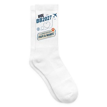 Flug BB2027 Ziel Opa und Großmutter - Tennissocken - Weiß - Rechts