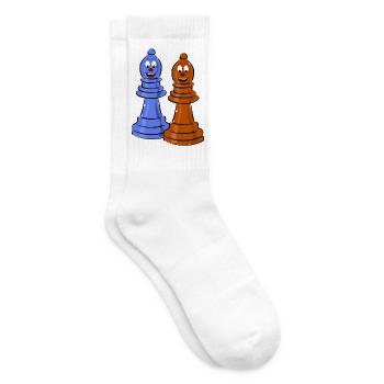schach sport figuren - Tennissocken - Weiß - Rechts