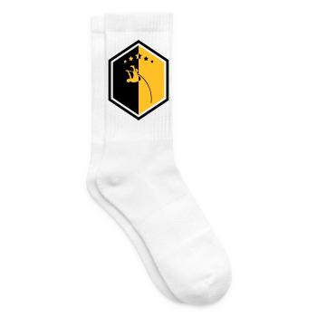 Stabhochsprung Stabhochsprunger Sport Sportler - Tennissocken - Weiß - Rechts