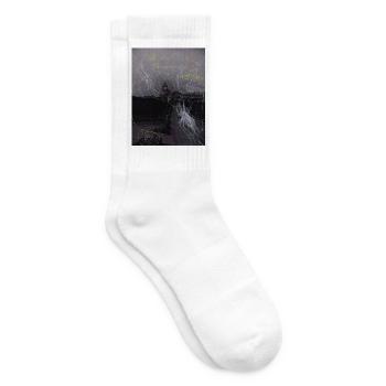 „were“wolf Attacke - „war“ Atacke, Estaca de Bares - Tennissocken - Weiß - Rechts