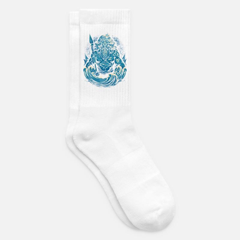Poseidon - Chaussettes de tennis - blanc
