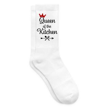 Queen of the Kitchen - Tennis socks - white - Right