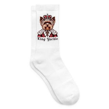 Roi du Yorkshire Terrier - Chaussettes de tennis - blanc - Droite