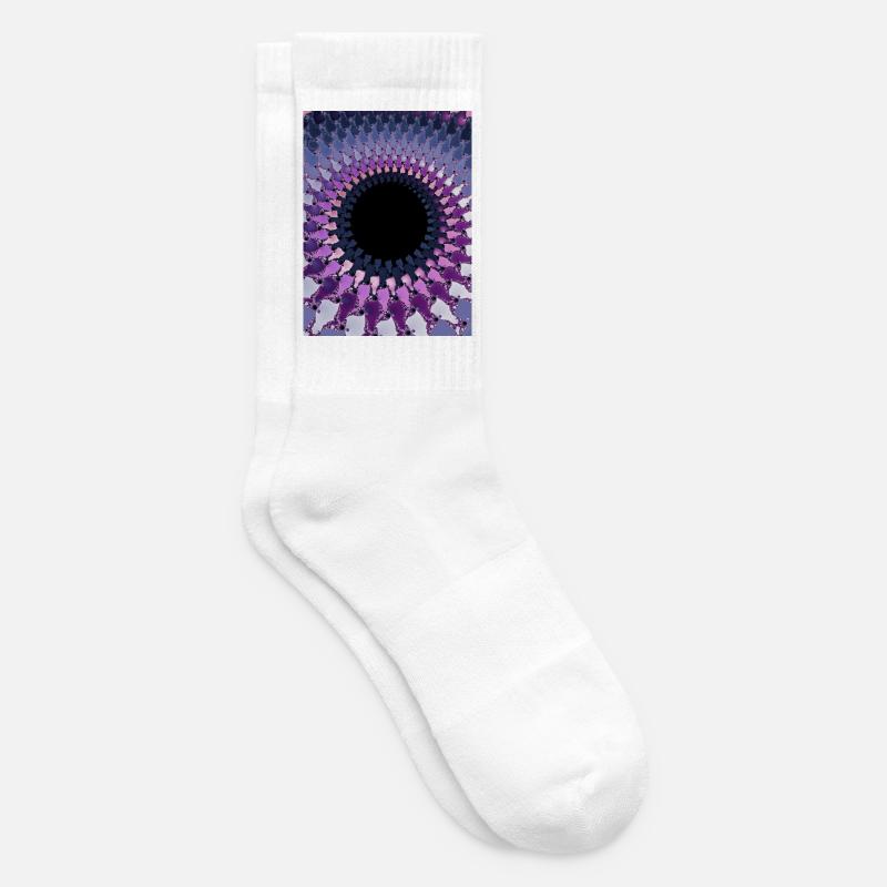 Abstrakt - Tennissocken - Weiß