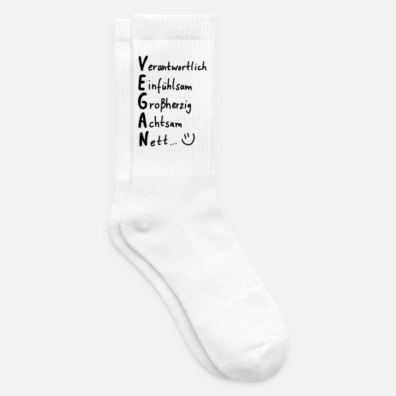 Vegan - Tennissocken - Weiß