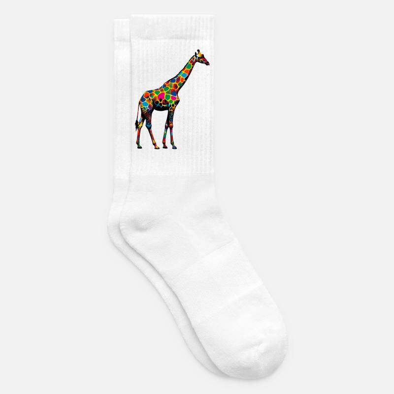 Giraffe - Tennissocken - Weiß