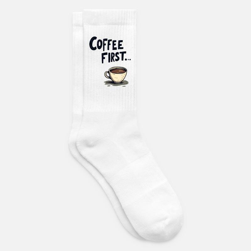Coffee First - Tennissocken - Weiß