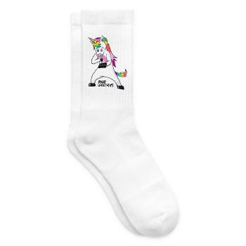 Ravew Unicorns Line Black Logo 18+ - Tennissocken - Weiß - Rechts