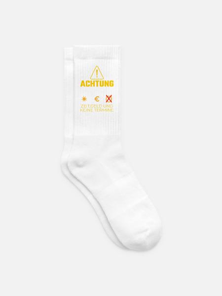 Achtung Rentner – Zeit, Geld & keine Termine - Tennissocken - Weiß