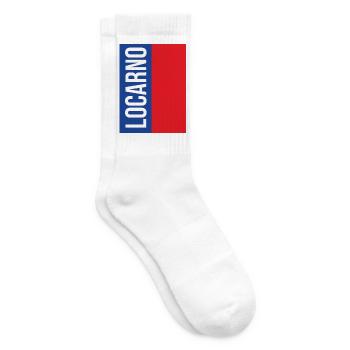 Traditional Ticino souvenir - Tennis socks - white - Right