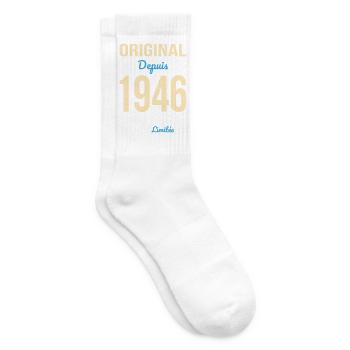 Original since 1946 – 80th anniversary - Tennis socks - white - Right