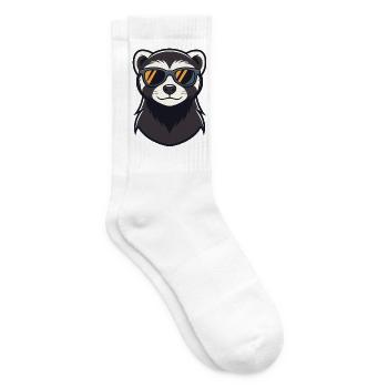 Cool ferret - Tennis socks - white - Right