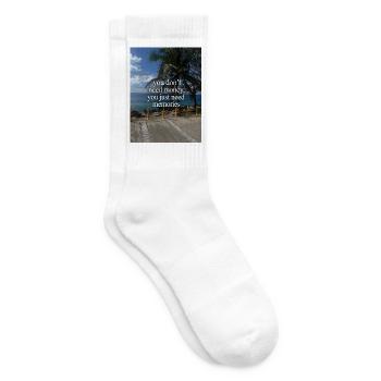 Erinnerungen statt Geld – Tropische Küste - Tennissocken - Weiß - Rechts