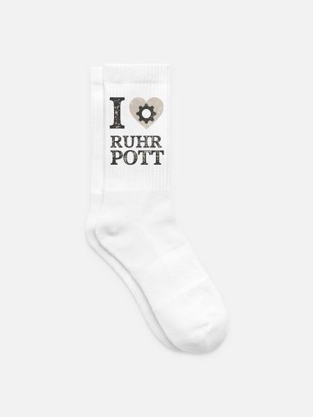 Ich liebe Ruhrpott Gear - Tennissocken - Weiß
