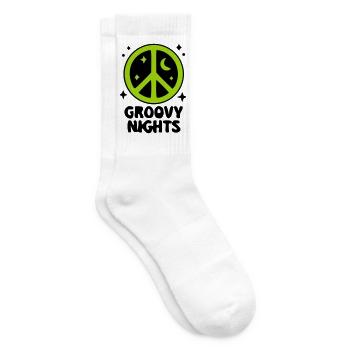 Groovy Peace Zeichen Logo - Tennissocken - Weiß - Rechts