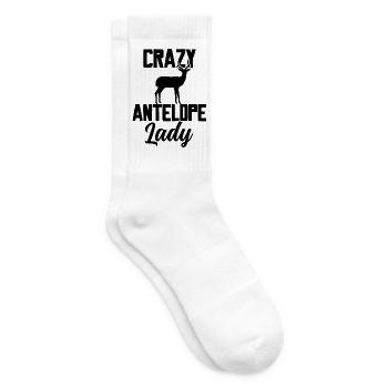 Crazy Antelope Lady - Tennis socks - white - Right
