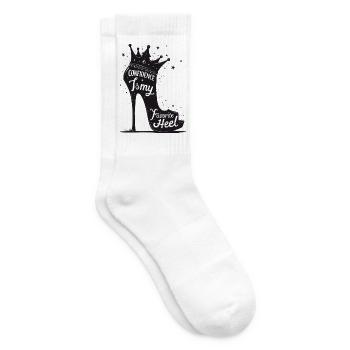 Confidence is my favorite Heel - High Heel - Tennissocken - Weiß - Rechts