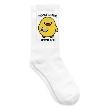 Duck Funny - Tennis socks - white - Right