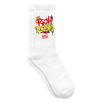 Rich Dogs Graffiti Crown - Tennis socks - white - Right
