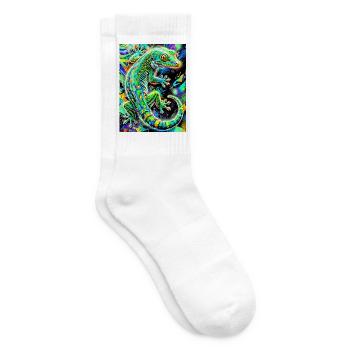 Gecko - Tennissocken - Weiß - Rechts