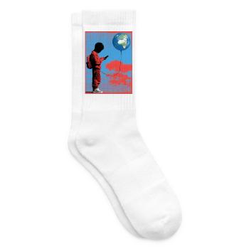 THE WORLD WE LEFT BEHIND - Tennissocken - Weiß - Rechts