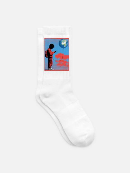 THE WORLD WE LEFT BEHIND - Tennissocken - Weiß