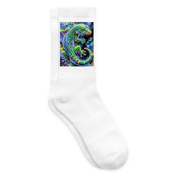 Gecko - Tennissocken - Weiß - Rechts