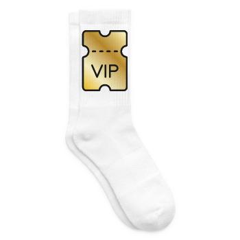 VIP-Gold-Ticket - Tennissocken - Weiß - Rechts
