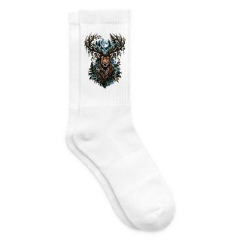 Mondlicht Hirsch - Tennissocken - Weiß - Rechts
