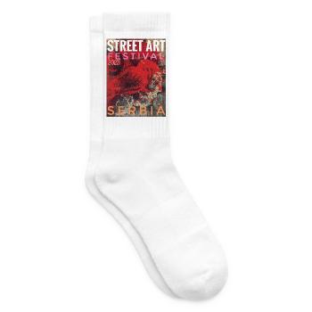 Street Art Festival Serbia 2023 - Tennissocken - Weiß - Rechts