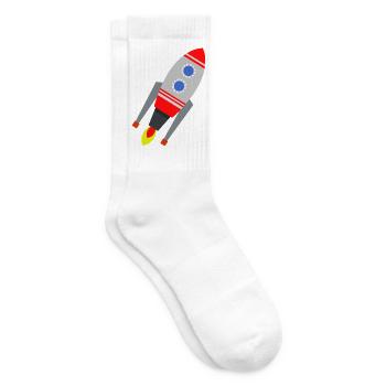 Rakete - Tennissocken - Weiß - Rechts