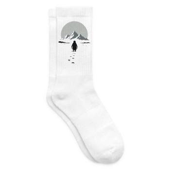 Lone Penguin – Ins Unbekannte - Tennissocken - Weiß - Rechts