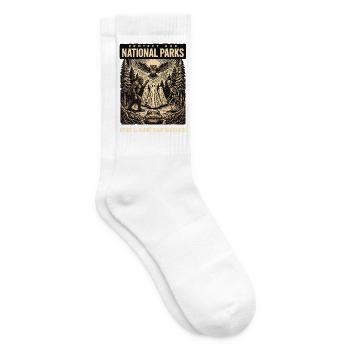 Paranormale Parks Waldgeister - Tennissocken - Weiß - Rechts