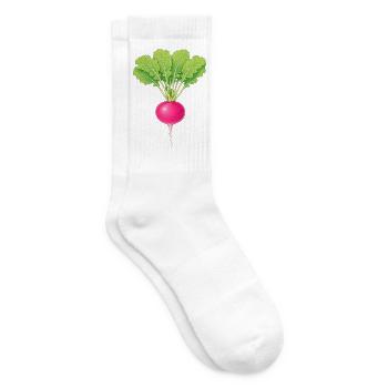 Rosa Rettich - Tennissocken - Weiß - Rechts