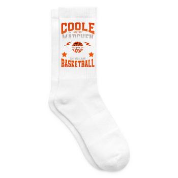 Mädchen Basketball - Tennissocken - Weiß - Rechts