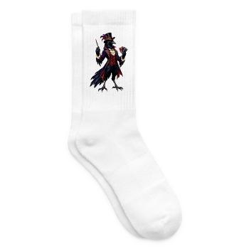 Rabenmagier im viktorianischen Stil - Tennissocken - Weiß - Rechts