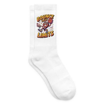Basketball Bounce Past Limits Cartoon Comic Style  - Tennissocken - Weiß - Rechts