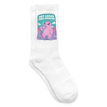 Heiße Schokolade, Invasion der Aliens - Tennissocken - Weiß - Rechts