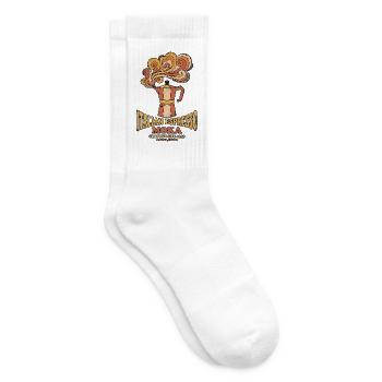 Retro Moka Kanne - Tennissocken - Weiß - Rechts
