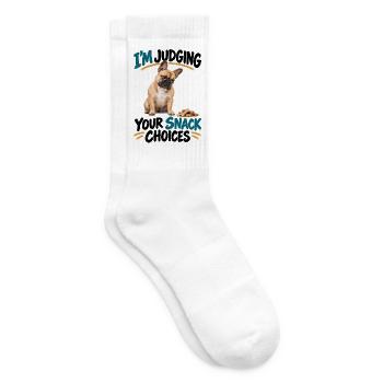  Im Judging Your Snack Choices Französische - Tennissocken - Weiß - Rechts
