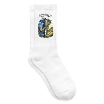 Zwei Seelen, eine Welt - Tennissocken - Weiß - Rechts