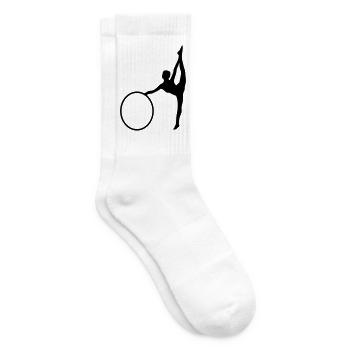 Gymnastique rythmique - Chaussettes de tennis - blanc - Droite