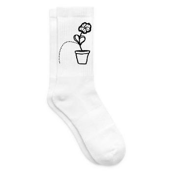 Pipinelke - Tennissocken - Weiß - Rechts