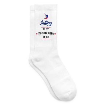 sailing - Tennis socks - white - Right