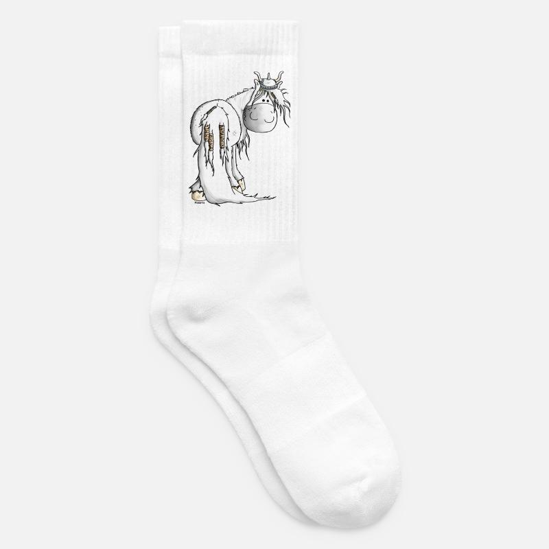 Wikinger Isländer - Pferd - Tennissocken - Weiß
