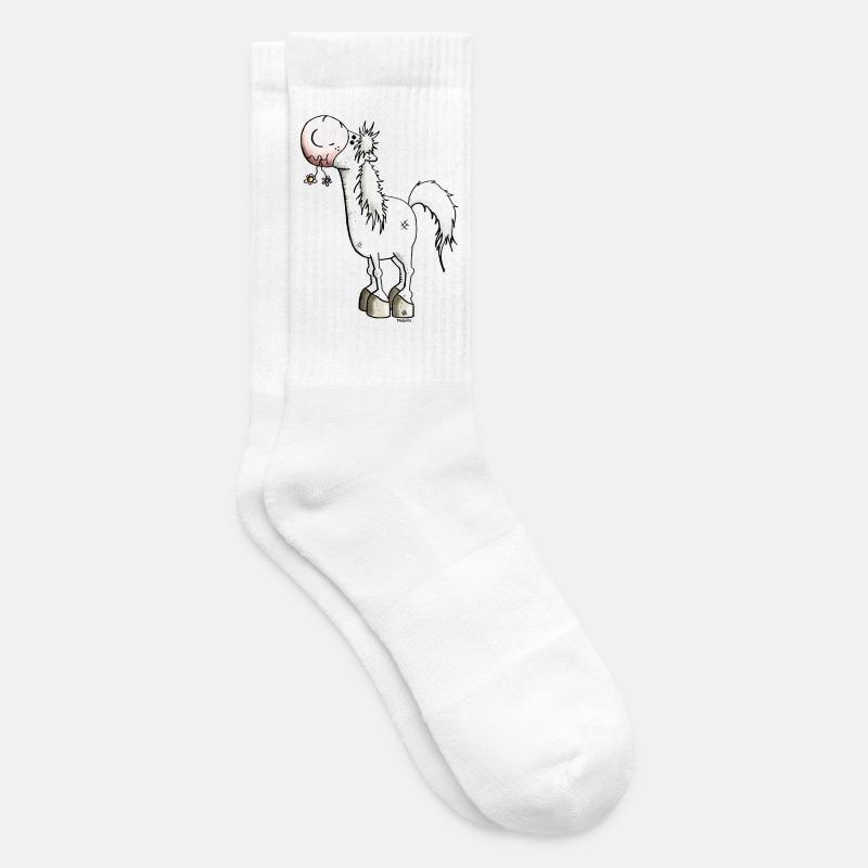 Verträumtes Pferd - Pferde - Tennissocken - Weiß